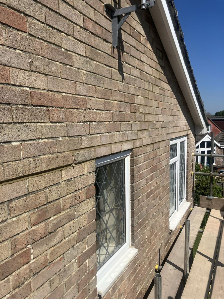 Angle iron lintel replacement, Waterlooville